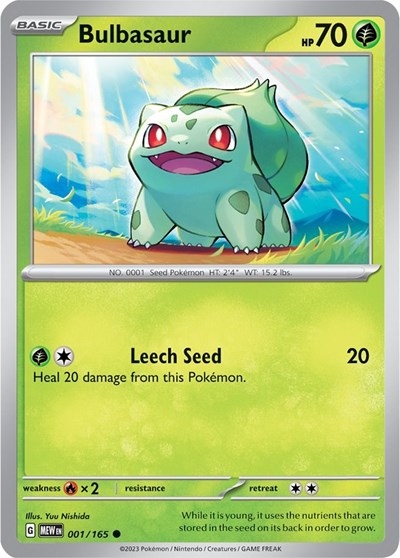 MEW: Bulbasaur - 001/165