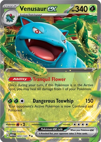 MEW: Venusaur ex - 003/165 (Holofoil)
