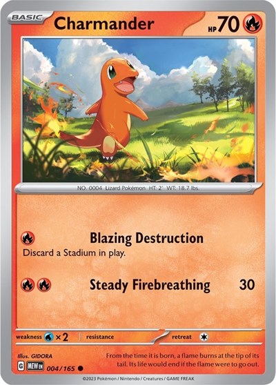 MEW: Charmander - 004/165