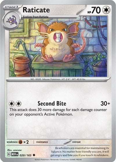 MEW: Raticate (Reverse Holofoil)