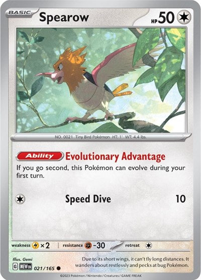 MEW: Spearow (Reverse Holofoil)