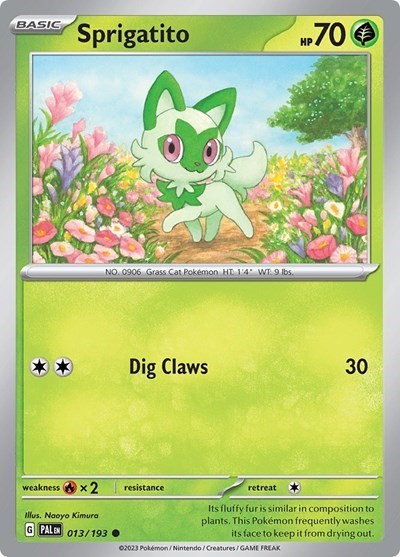 MCAP: Sprigatito - 013/193 (Summer 2023 Collector Chest) (Holofoil)