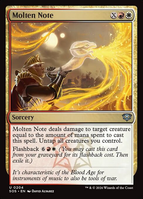 SOS: Molten Note (Foil)