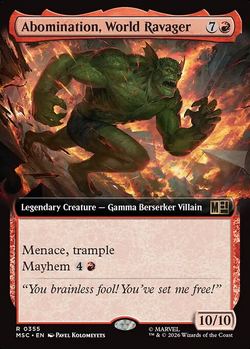 MSC: Abomination, World Ravager (Extended Art)