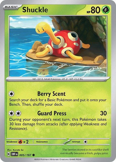OBF: Shuckle (Reverse Holofoil)