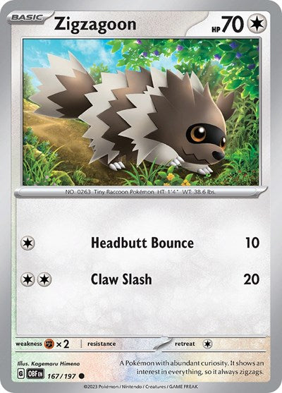 OBF: Zigzagoon (Reverse Holofoil)