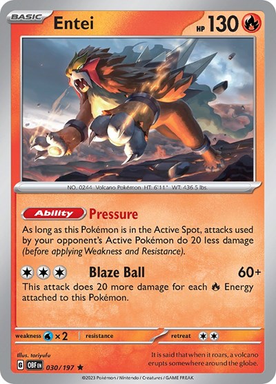 OBF: Entei (Holofoil)