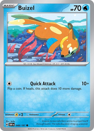OBF: Buizel (Reverse Holofoil)