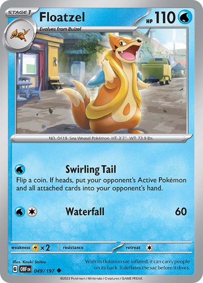 OBF: Floatzel (Reverse Holofoil)