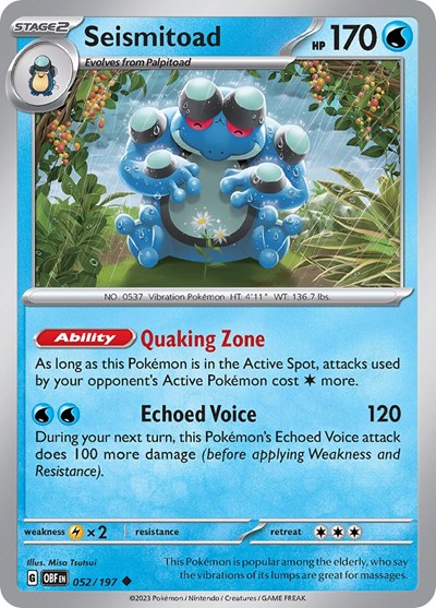 OBF: Seismitoad (Reverse Holofoil)