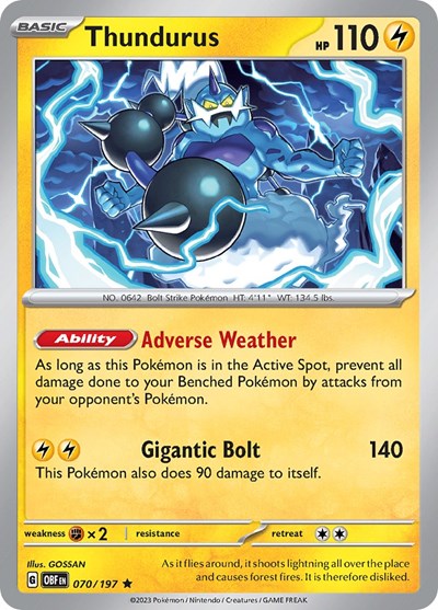 OBF: Thundurus (Holofoil)