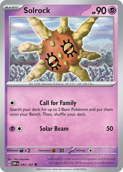 OBF: Solrock (Reverse Holofoil)
