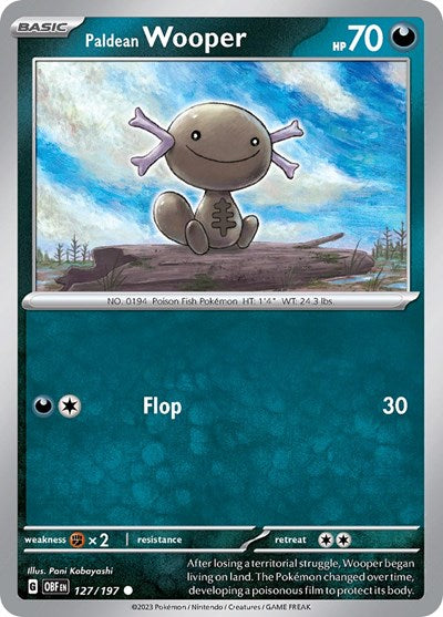 OBF: Paldean Wooper - 127/197 (Reverse Holofoil)