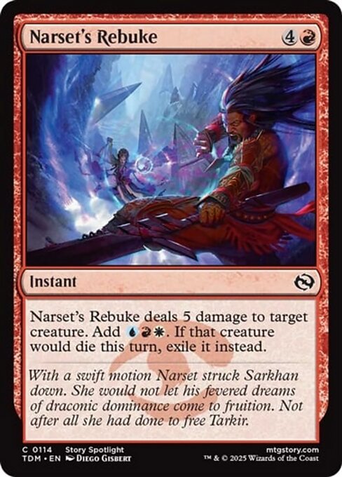 TDM: Narset's Rebuke (Foil)