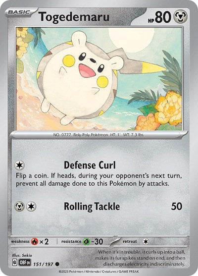 OBF: Togedemaru (Reverse Holofoil)