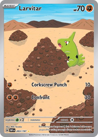 OBF: Larvitar - 203/197 (Holofoil)