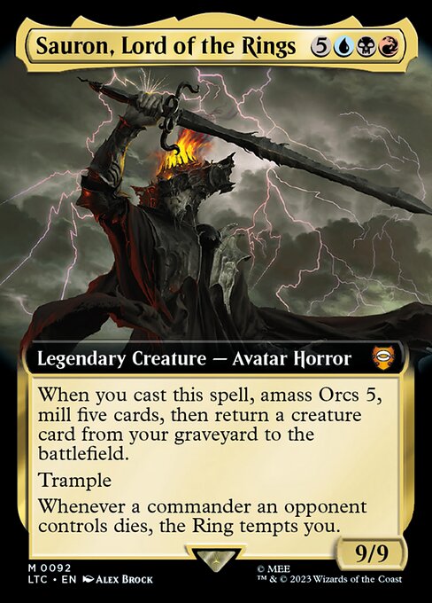 LTC: Sauron, Lord of the Rings (Extended Art) (Foil)