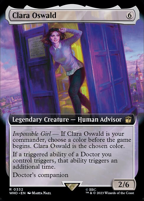 WHO: Clara Oswald (Extended Art) (Foil)