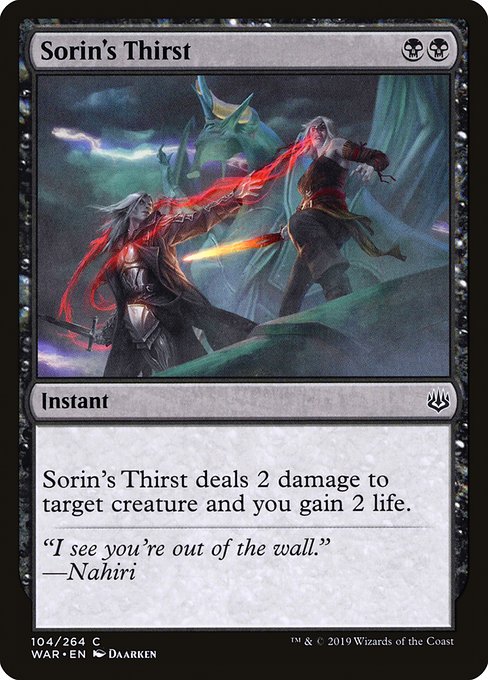 WAR: Sorin's Thirst (Foil)