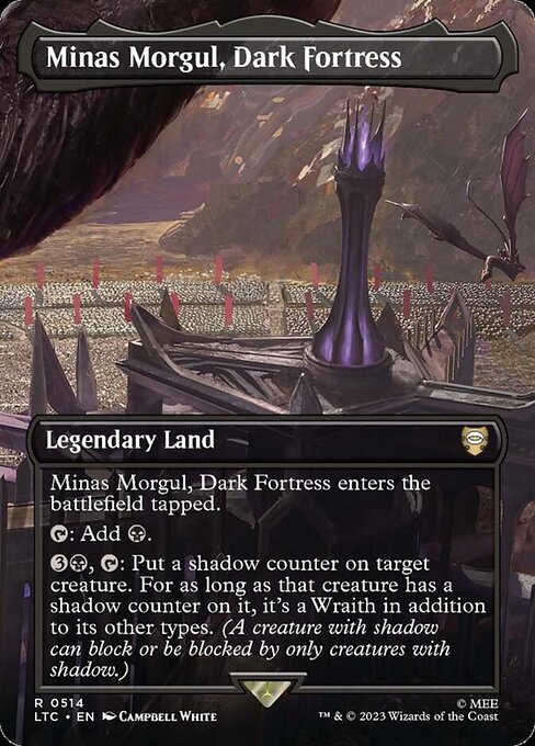 LTC: Minas Morgul, Dark Fortress (Borderless) (Foil)