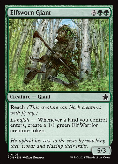 FDN: Elfsworn Giant (Foil)