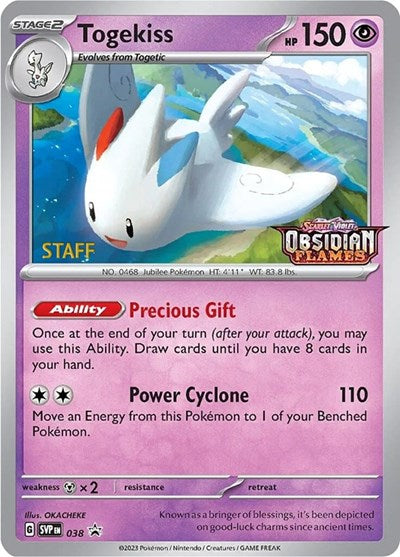SVP: Togekiss - 038 (Prerelease) [Staff] (Holofoil)