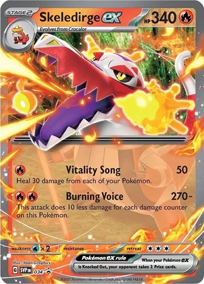 SVP: Skeledirge ex - 034 (Holofoil)