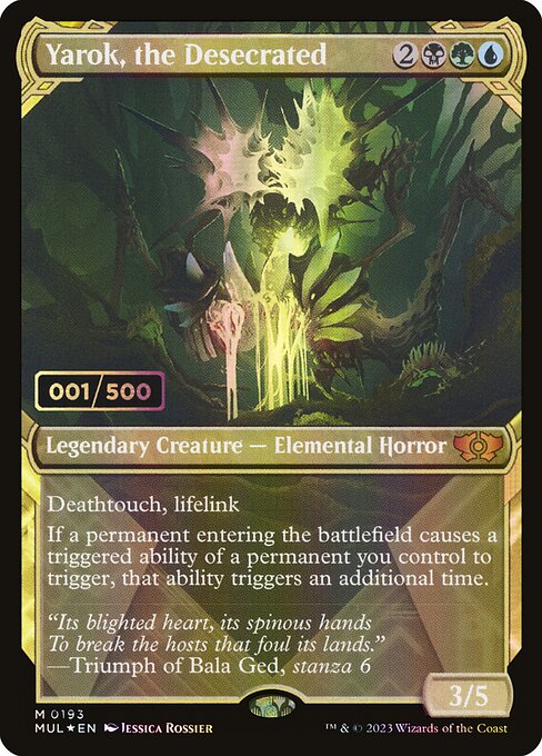 MUL: Yarok, the Desecrated (Serial Numbered) (Foil)