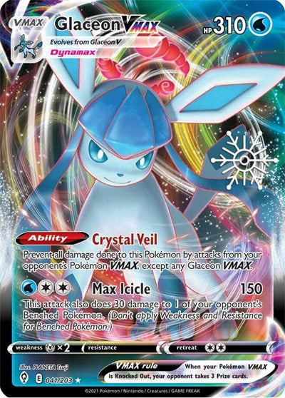 MCAP: Glaceon VMAX - 041/203 (Holiday Calendar) (Holofoil)