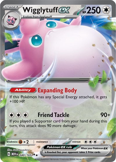 MEW: Wigglytuff ex - 040/165 (Holofoil)