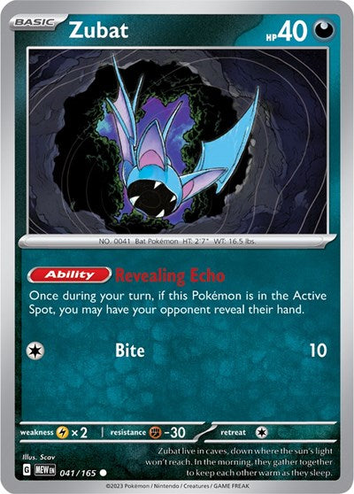 MEW: Zubat (Reverse Holofoil)