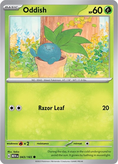 MEW: Oddish (Reverse Holofoil)