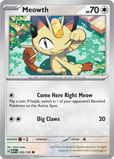 MEW: Meowth (Reverse Holofoil)