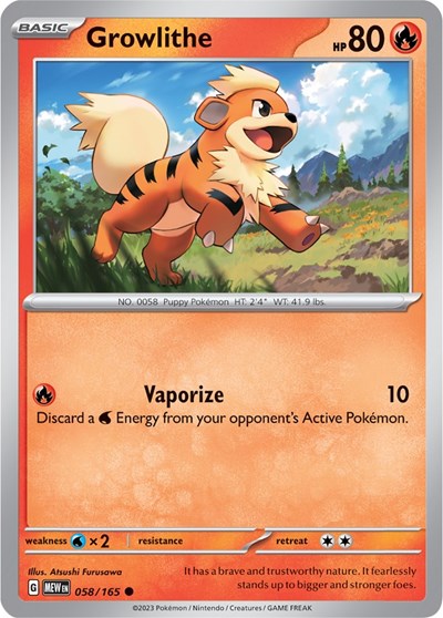 MEW: Growlithe (Reverse Holofoil)