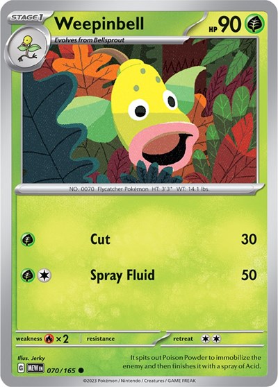 MEW: Weepinbell (Reverse Holofoil)