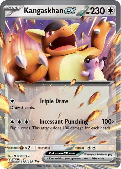 MEW: Kangaskhan ex - 115/165 (Holofoil)