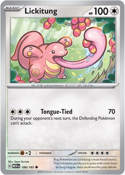 MEW: Lickitung (Reverse Holofoil)