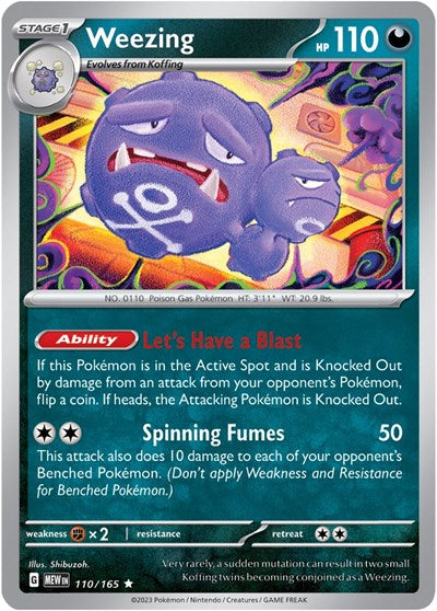 MEW: Weezing (Reverse Holofoil)