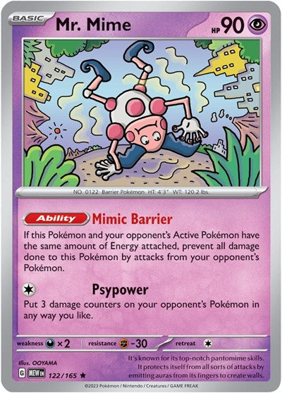 MEW: Mr. Mime - 122/165 (Holofoil)