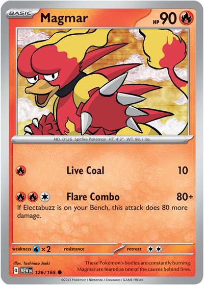 MEW: Magmar (Reverse Holofoil)