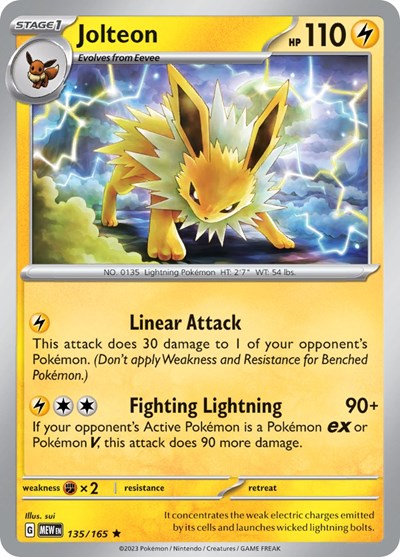 MEW: Jolteon (Reverse Holofoil)