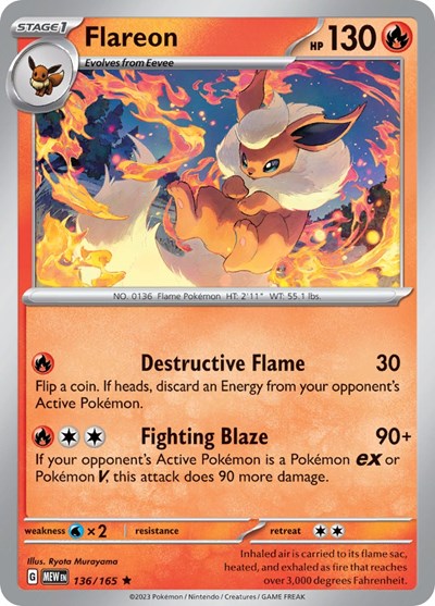 MEW: Flareon (Reverse Holofoil)