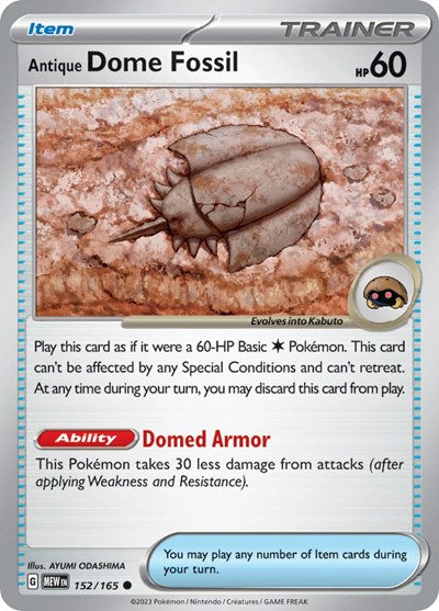 MEW: Antique Dome Fossil (Reverse Holofoil)