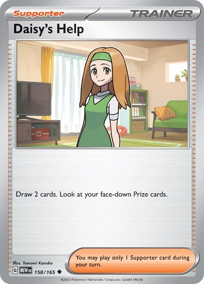 MEW: Daisy's Help - 158/165 (Reverse Holofoil)