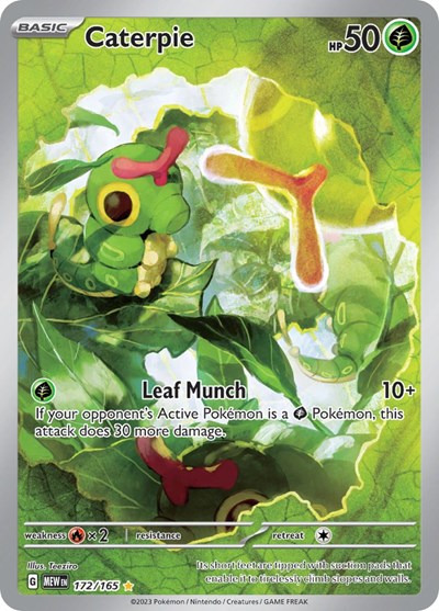 MEW: Caterpie - 172/165 (Holofoil)