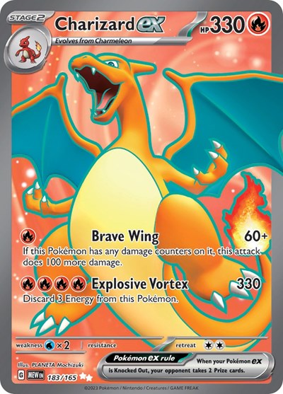 MEW: Charizard ex - 183/165 (Holofoil)