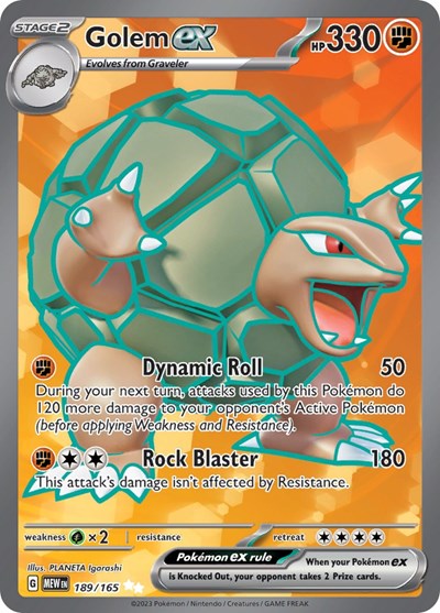 MEW: Golem ex - 189/165 (Holofoil)