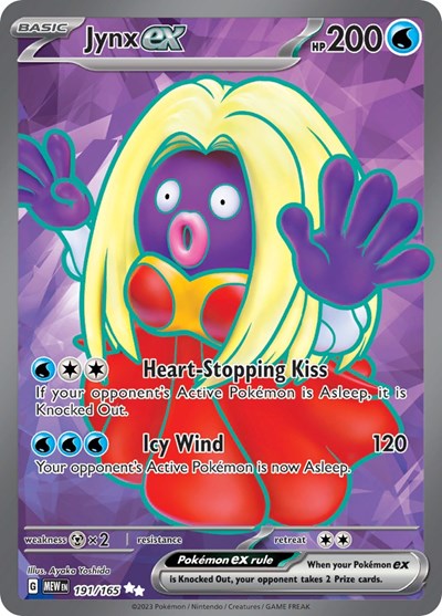 MEW: Jynx ex - 191/165 (Holofoil)