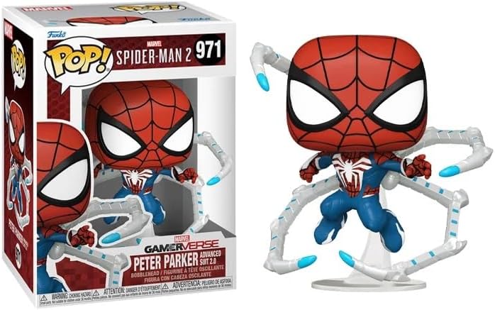 Marvel: Spider Man 2 - Peter Parker Advanced Suit 2.0 Pop! Vinyl Figure (971)