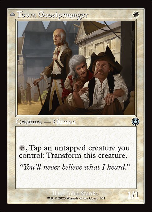 INR: Town Gossipmonger (Retro Frame)